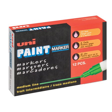 UNI-PAINT Permanent Marker, Medium Bullet Tip, Green 63604